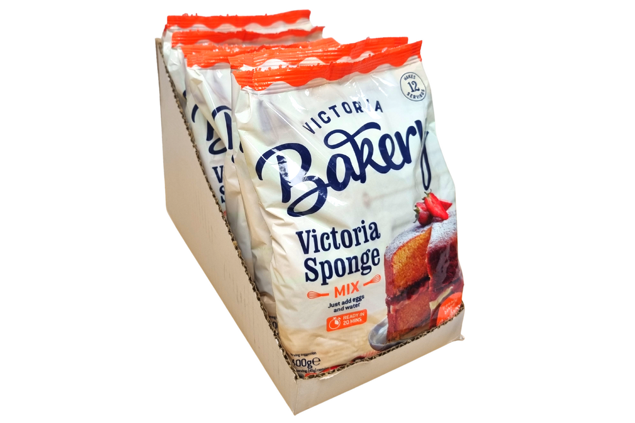 Box of Victoria Bakery Victoria Sponge Mix 7 x 400g Best Before